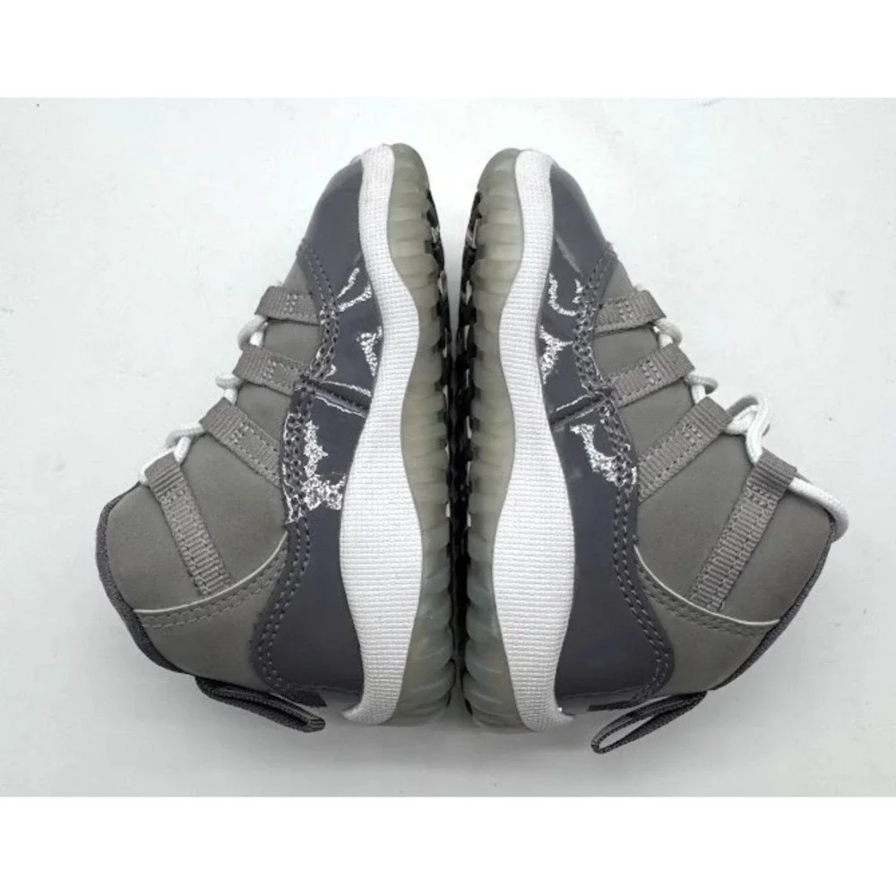 Nike Air Jordan 11 Retro Little Flex TD Cool Grey White 378040-005 Toddler 5C